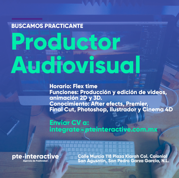 Practicante Productor Audiovisual